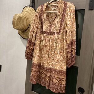 SPELL and the Gypsy Sundown mini dress spice women’s size medium